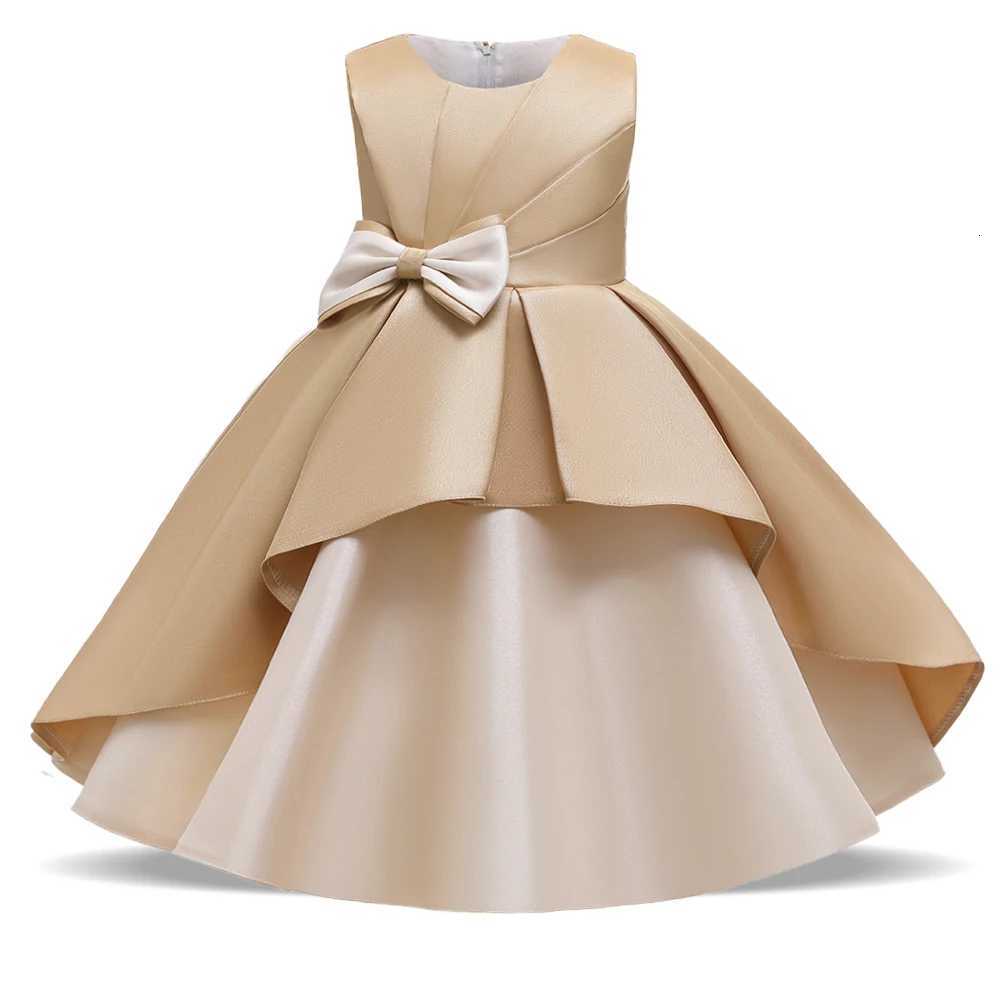 Elegant Bow Wedding Girls Dress Prom Kid Party Princess Dresses For Girl Bridesmaid Red Christmas Evening New Year Dress Vestido Z250926