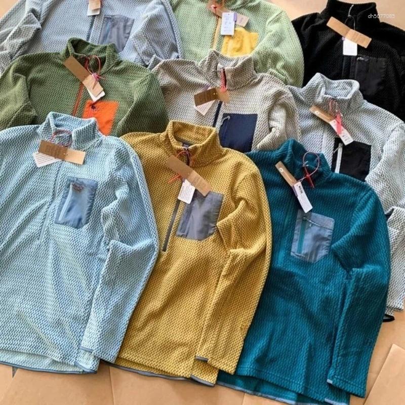 Men's Hoodies And Women's AIR R1 Jacket Outdoor Half-zipper Stand-up Collar Fleece Coat Thermal Insulation Breathable Sweatshirts