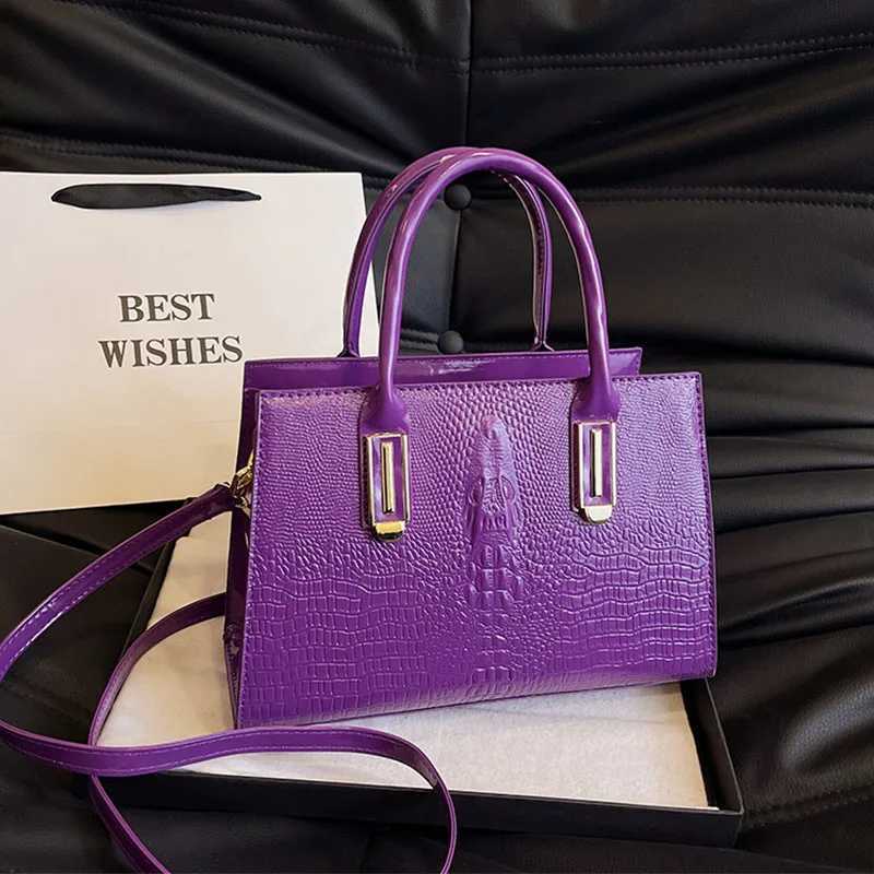 Luxury Purple Women Bag Pu Leather Handbag Large Capacity Shoulder Crossbody Bag For Women Designer Tote Classic Hand Bag Sac Z250926