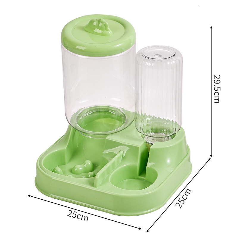 Automatic Dispenser Large Capacity Food Storage Bucket Cat Bowl Integrated Flowing Dry and Wet Separation Water Feeder