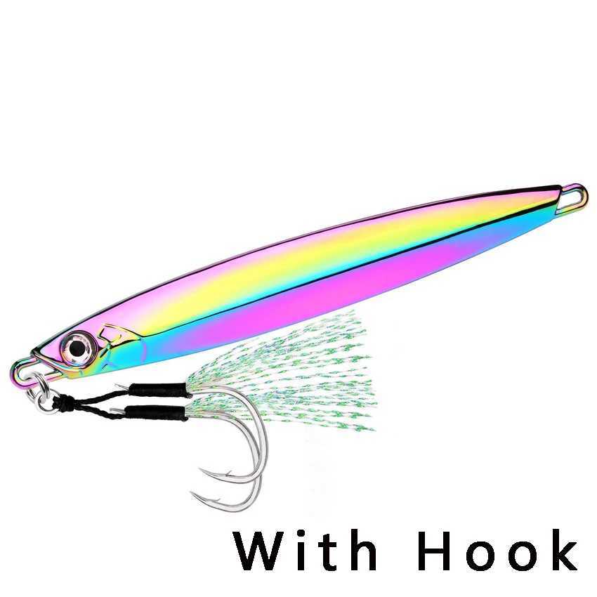 Metal Spoon Jig Fishing Lure 60g 80g 100g Long Cast Jigging Bait Lures Fishing Wobbr for Sea Bass Big Game Sinking Lures W250926