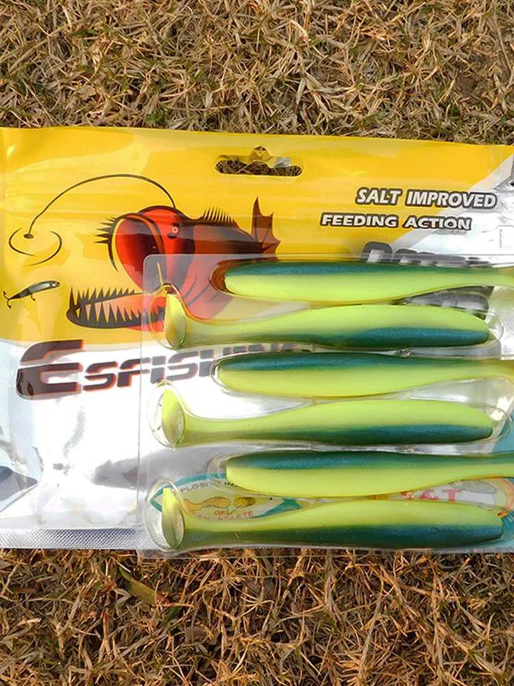 ESFISHING Shad Soft Baits 50 76 100 125 150 180mm ES Easy Shiner Isca Artificial Silicone Pesca W250926