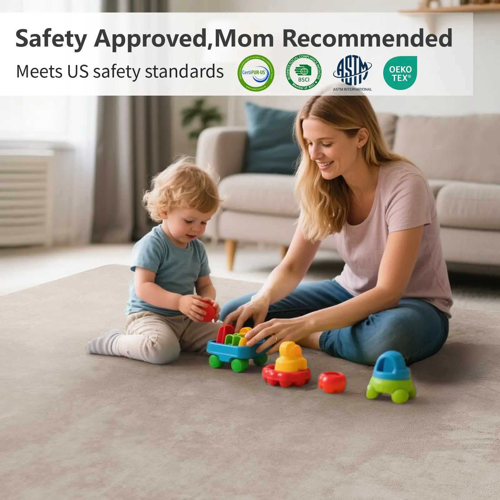 Large Solid Casual Nonslip Carpet Living Room Thick Foam Baby Play Mat Soft for Kids Coral Velvet Rug Yoga Mats C250926