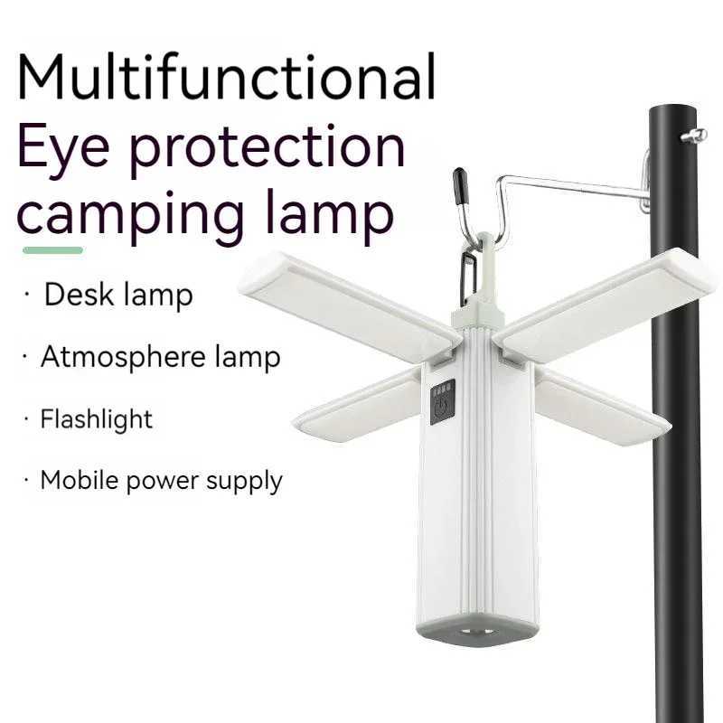 Protable Rechargeable Camping Light Tent Chandelier Ultra Long Life Multifunction Flashlight Folding Hand Lamp C250925