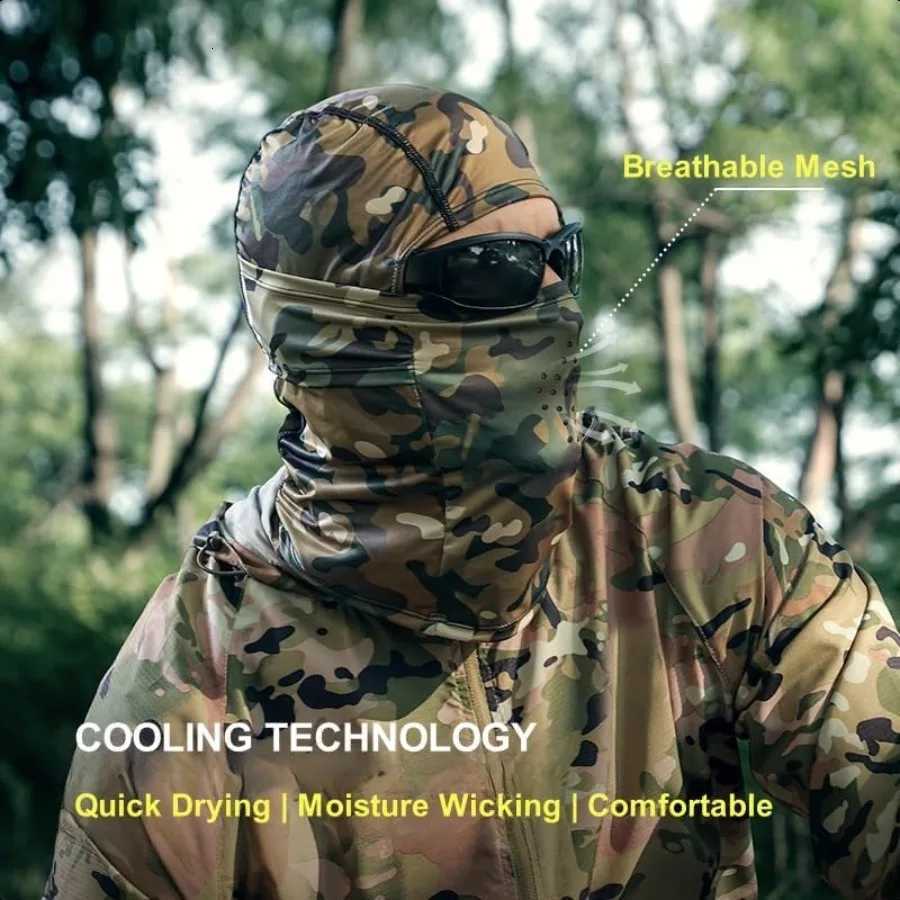 Balaclava Face Mask for Men Women UV Protection Summer Cooling Full Head Cover Camo Motorcycle Helmet Masks Hunting Hood Z250926