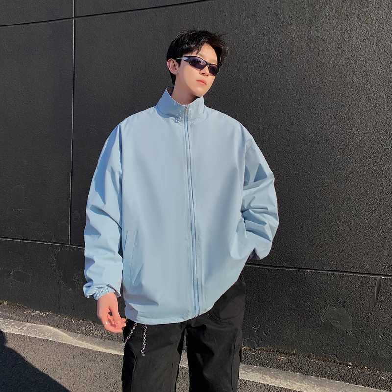 Mens Double Side Wear Plaid Jackets Autumn Bomber Jacket Men Windbreaker Coat Zipper Vintage Jacket Male Outwear Brand Clothing W250926