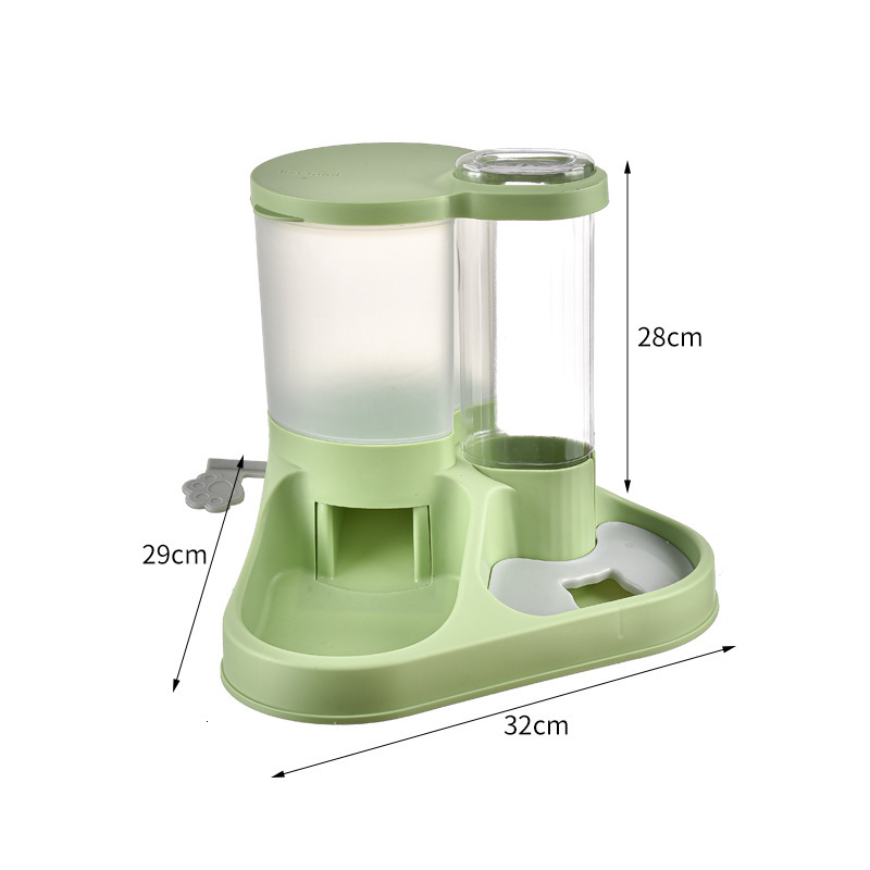 Cat Automatic Feeder Dispenser Pet Bowl Small Medium Large Dog Water Basin Supplies