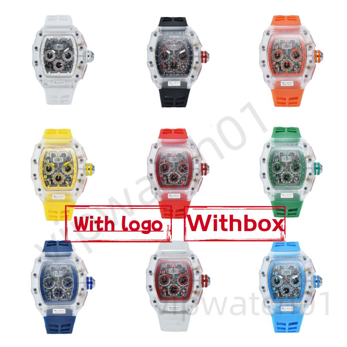 AAA Mens Richerd Miller Watch Rubber Strap Luxury Designer Richaly Rd Milliely Watch Man Watch Woman Watch High Quality Quartz Automatic Watch Box c0d