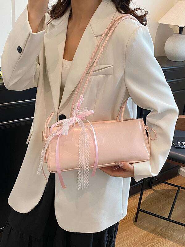Faionable Knot Single oulder Women's Handbag Underarm Bag Simple Sli Korean Version New Arrival