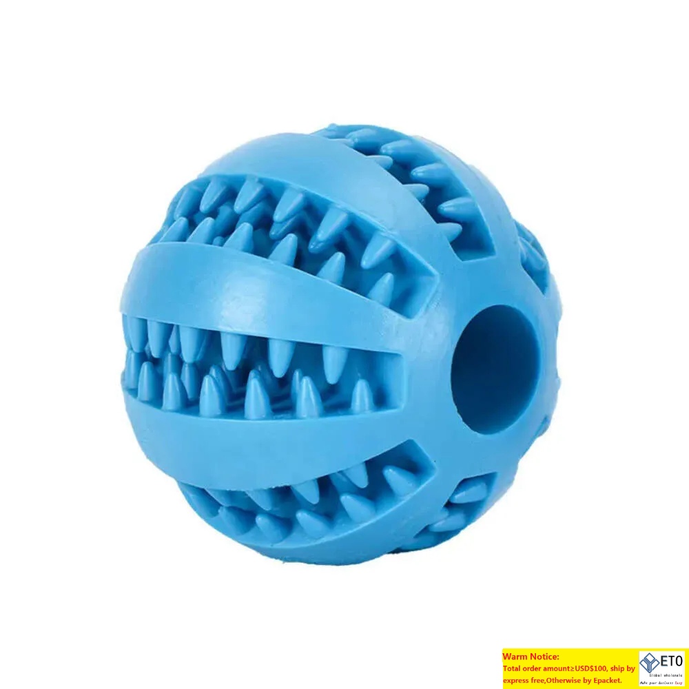 Treat Ball Interactive Dog Funny Elasticity Pet Chew Toy Dogs Tooth Clean Balls Of Food Extra-Tough Rubber 5Cm LL
