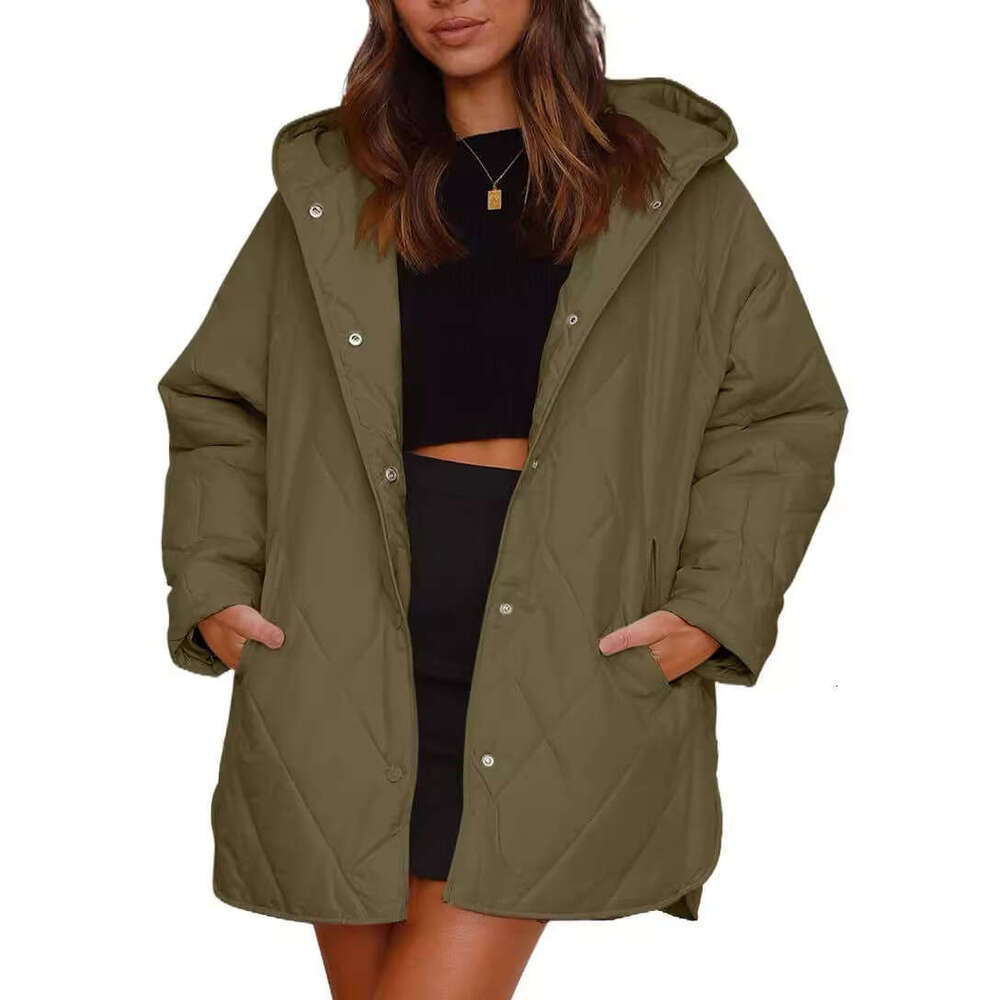 2025 Women's Winter Coat Casual Quilted Hooded Lightweight Jacket for Women