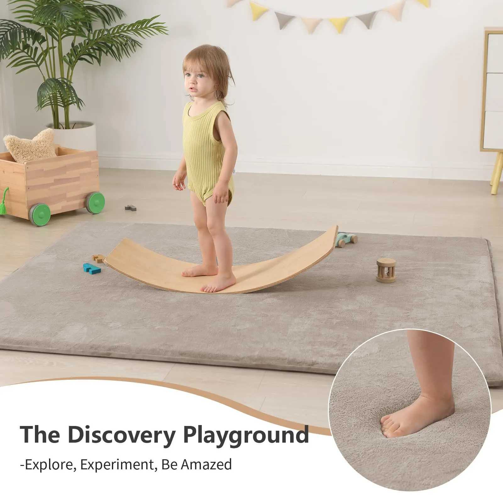 Large Solid Casual Nonslip Carpet Living Room Thick Foam Baby Play Mat Soft for Kids Coral Velvet Rug Yoga Mats C250926