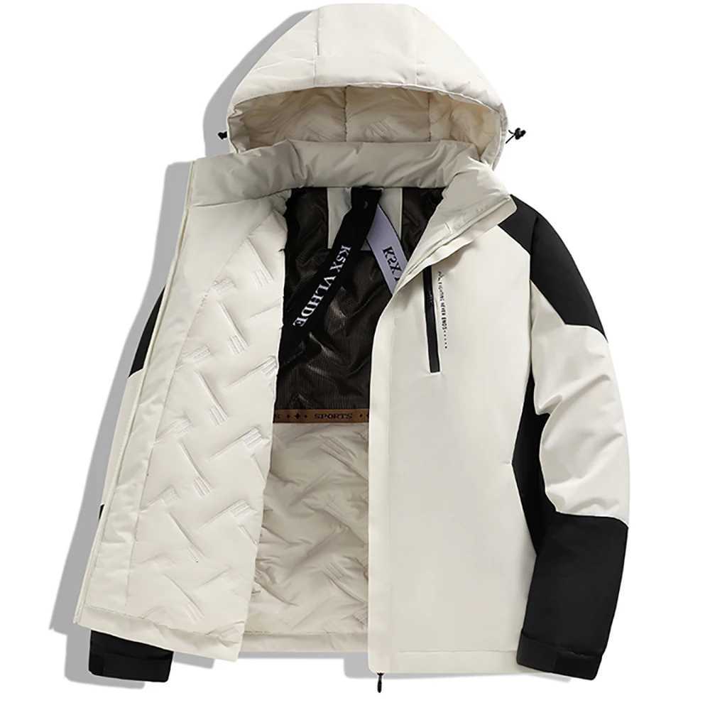 S6XL largesized outdoor rainproof cottonpadded jacket for men in winter thickened and warm graphene cottonpadded jacket W250926