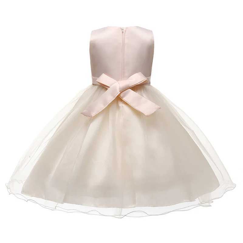 Children Girls Sleeveless Sequins Tulle Princess Dress For Flower Kids Birthday Wedding Party Pageant Communion Elegant Gown Z250926
