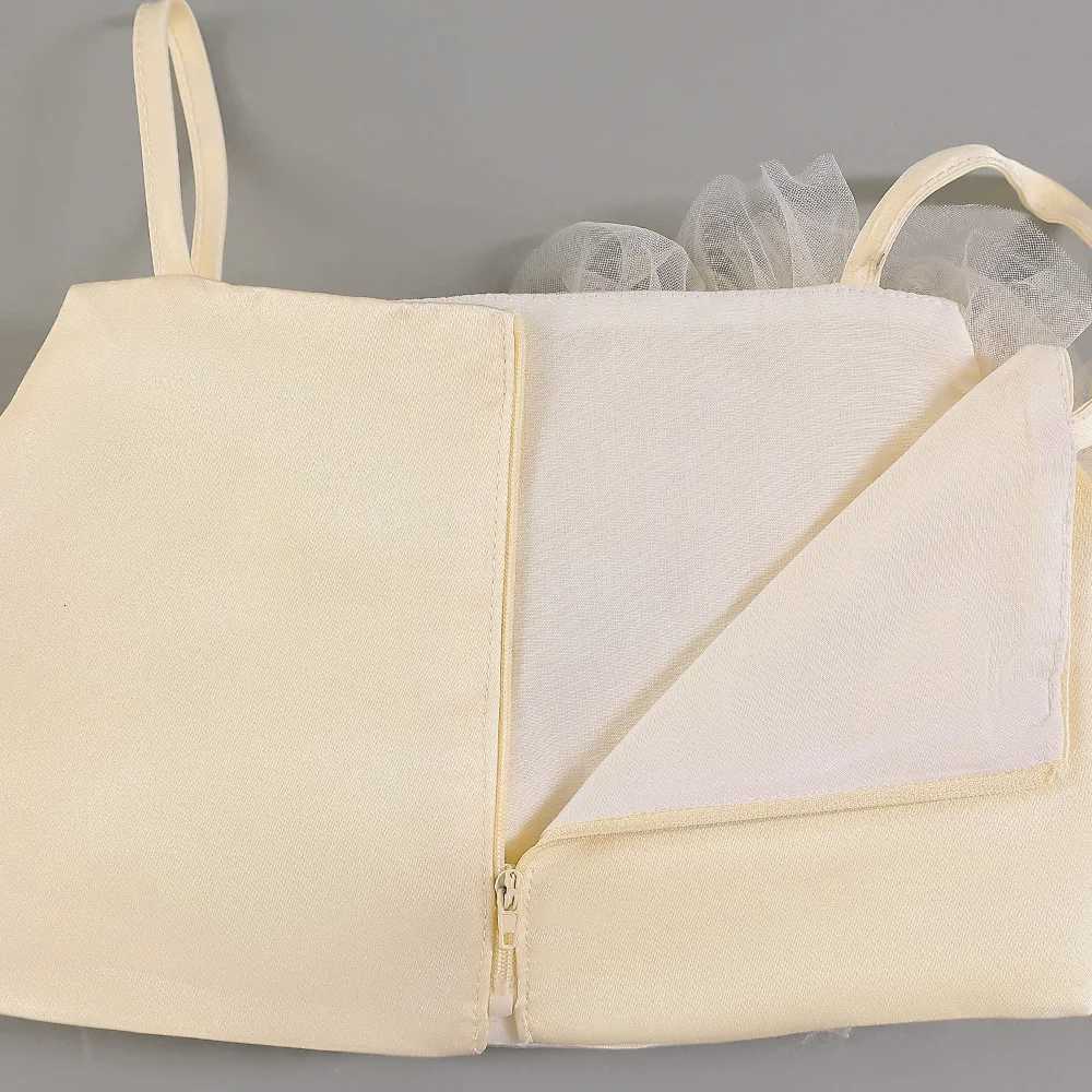 Party Satin Girls Split Dress Elegant Bridemaid Birthday Prom Princess Kids Dresses for Girl Fluffy Tulle Wedding Gala Costumes Z250926