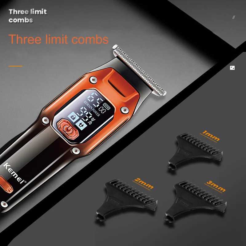 Kemei KM658 Hair clipper Cord or Cordless Use Hair Trimmer Barber Professional Rechargeable Electric Hair Cutting Machine R250926
