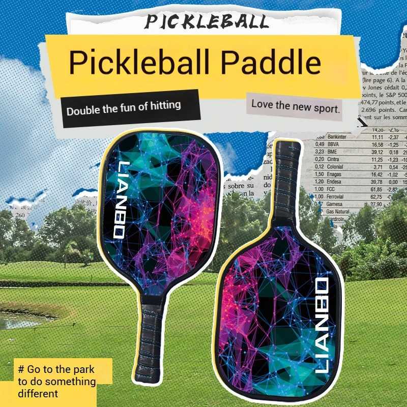 Pickleball Rackets Set Pickleball Paddle Set of 2 Rackets 4 Pickleballs Balls Beach Tennis Pickleball Racquet Lightweight J250926