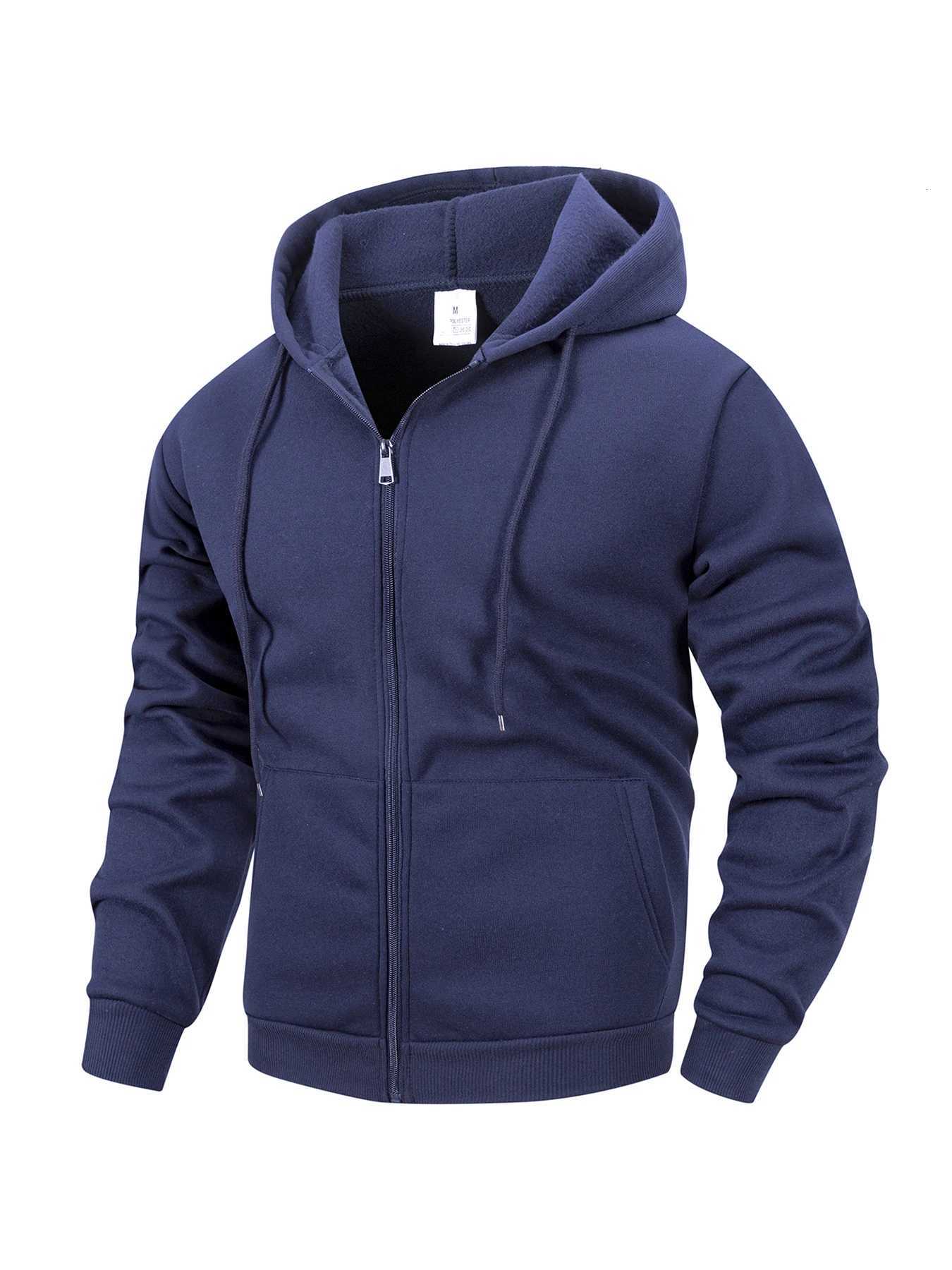 Mens Zip Hoodie Jacket Hooded Sports Outdoor Daily Basic Casual Autumn Winter Hoodies Sweatshirts Cardigan Jacket W250926
