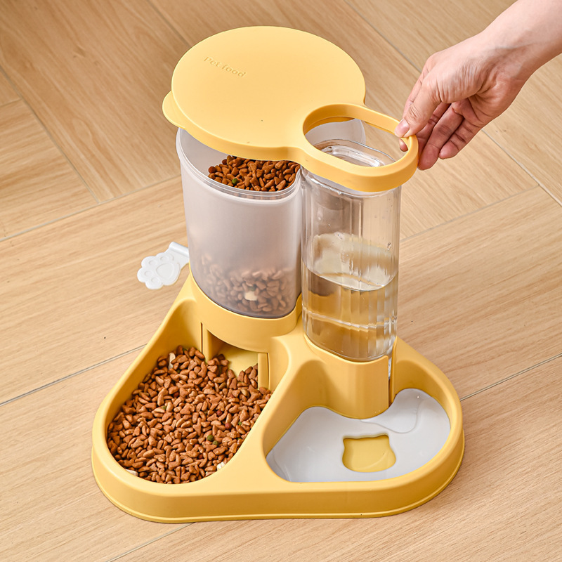 Cat Automatic Feeder Dispenser Pet Bowl Small Medium Large Dog Water Basin Supplies