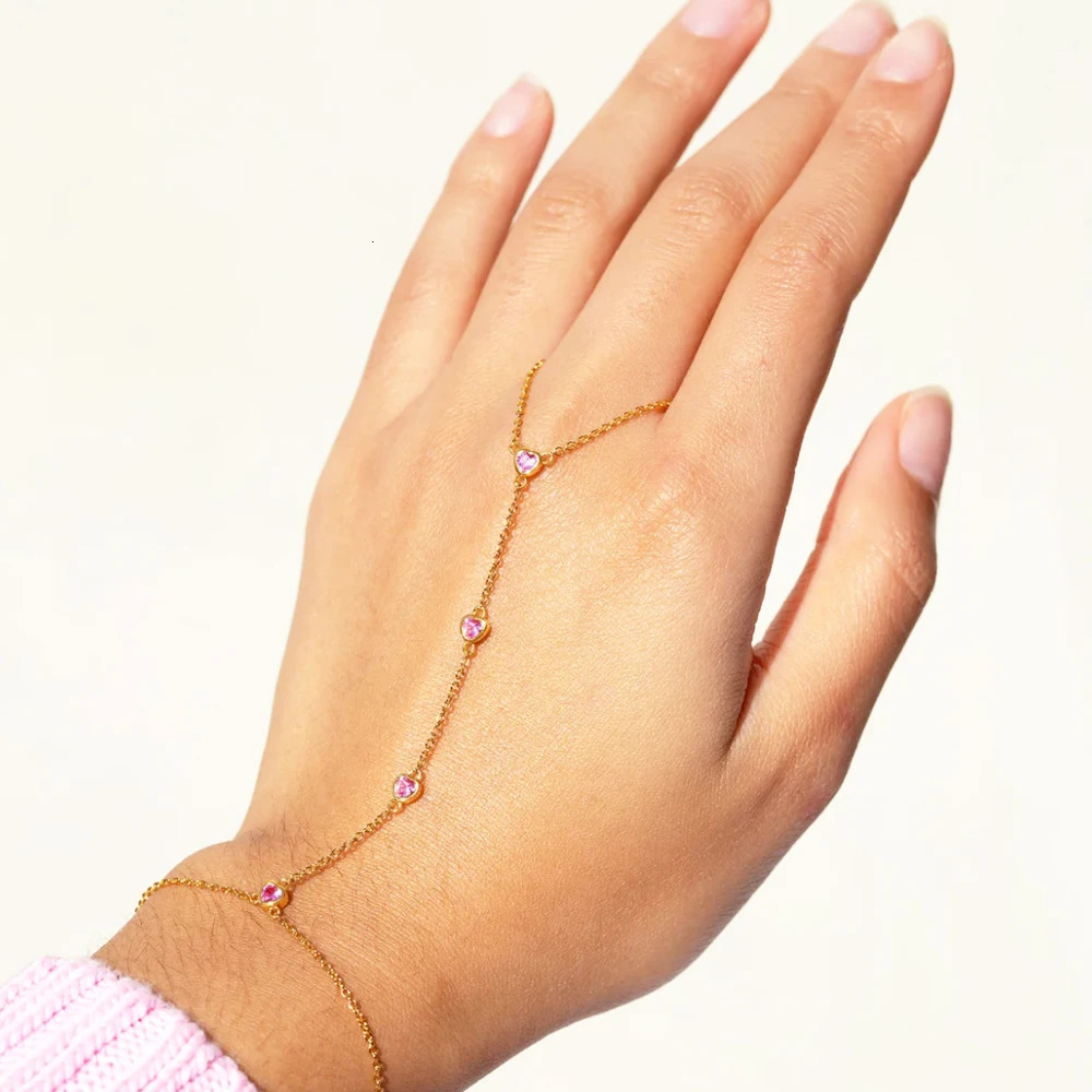 Waterproof Hand Chain Bezel Hand Accessories Finger Bracelet STAINLESS STEEL Handchain Mothers Day Gift Ideas 250922