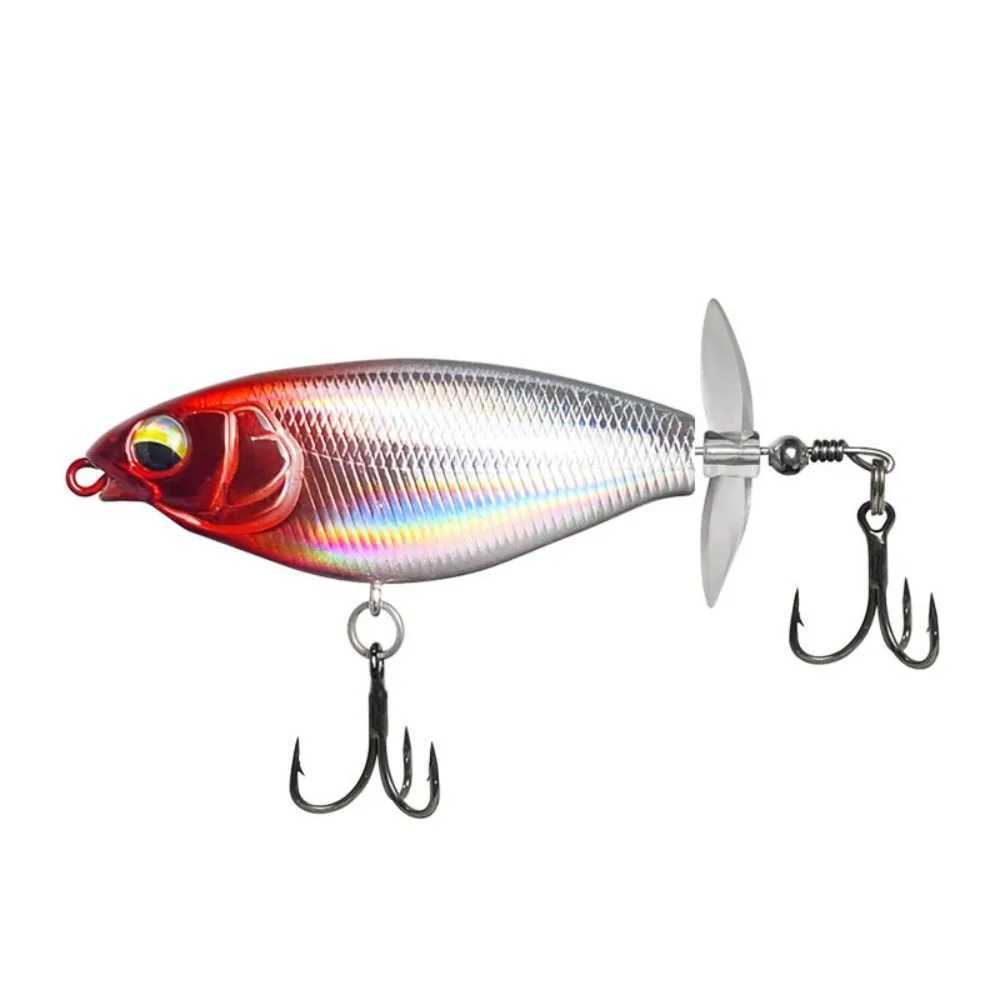 7cm6g 9cm11g pelr War Lure Surface Bait Bass Fake Bait Hardbait Rotating Tail Topwater Fishing Lure Floating W250926
