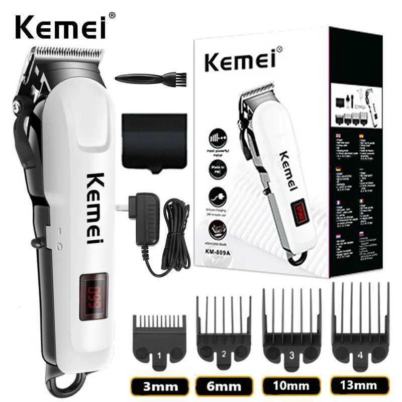 Kemei Electric Hair Clipper Hair Cutting Machine Wireless Trimmer Men Professional Rechargeable Hair Cut Tools Barber R250926