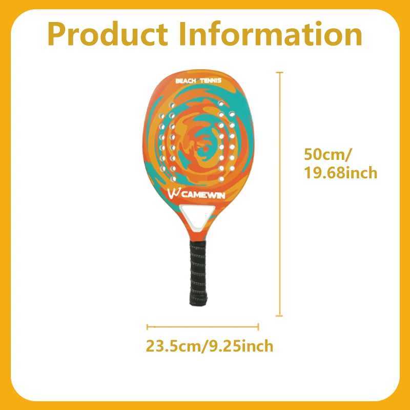 Beach Tennis Racket Carbon Fiber Beach Paddle with Ultra Grip Sand Grit Surface Hybrid Flexi Frame Lightweight Equipment J250926
