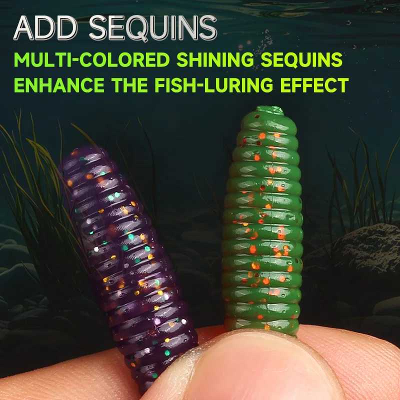 Supercontinent New Soft Bait angry spin 25mm 35mm 45mm Plastic Silicone Worm Moggot Grub Lure sinking lures W250926