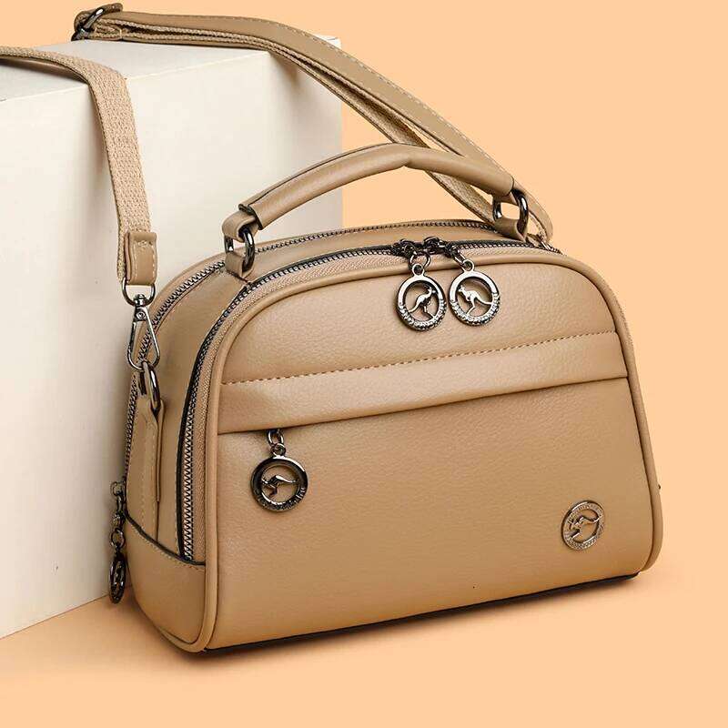Fashionable Women Handbag Retro Trendy Shoulder Bag High Quality Soft Leather Women's Square Bags Famous Designer Wallet