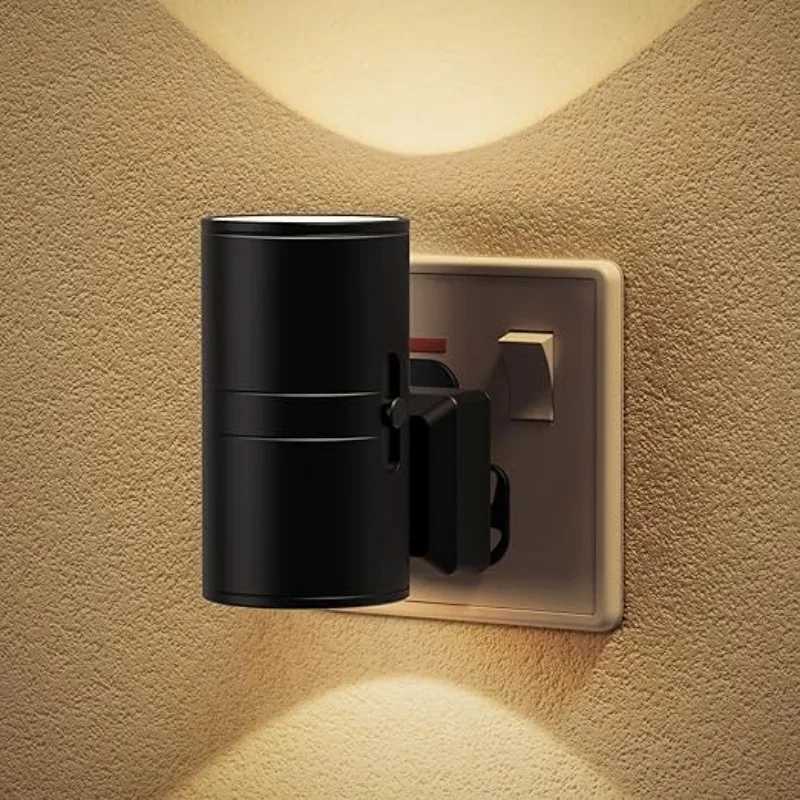 Plug in Wall Mounted Night Light with Dusk To Dawn Sensor Dimmable for Corridors Bathrooms Bedrooms and Stairs C250925
