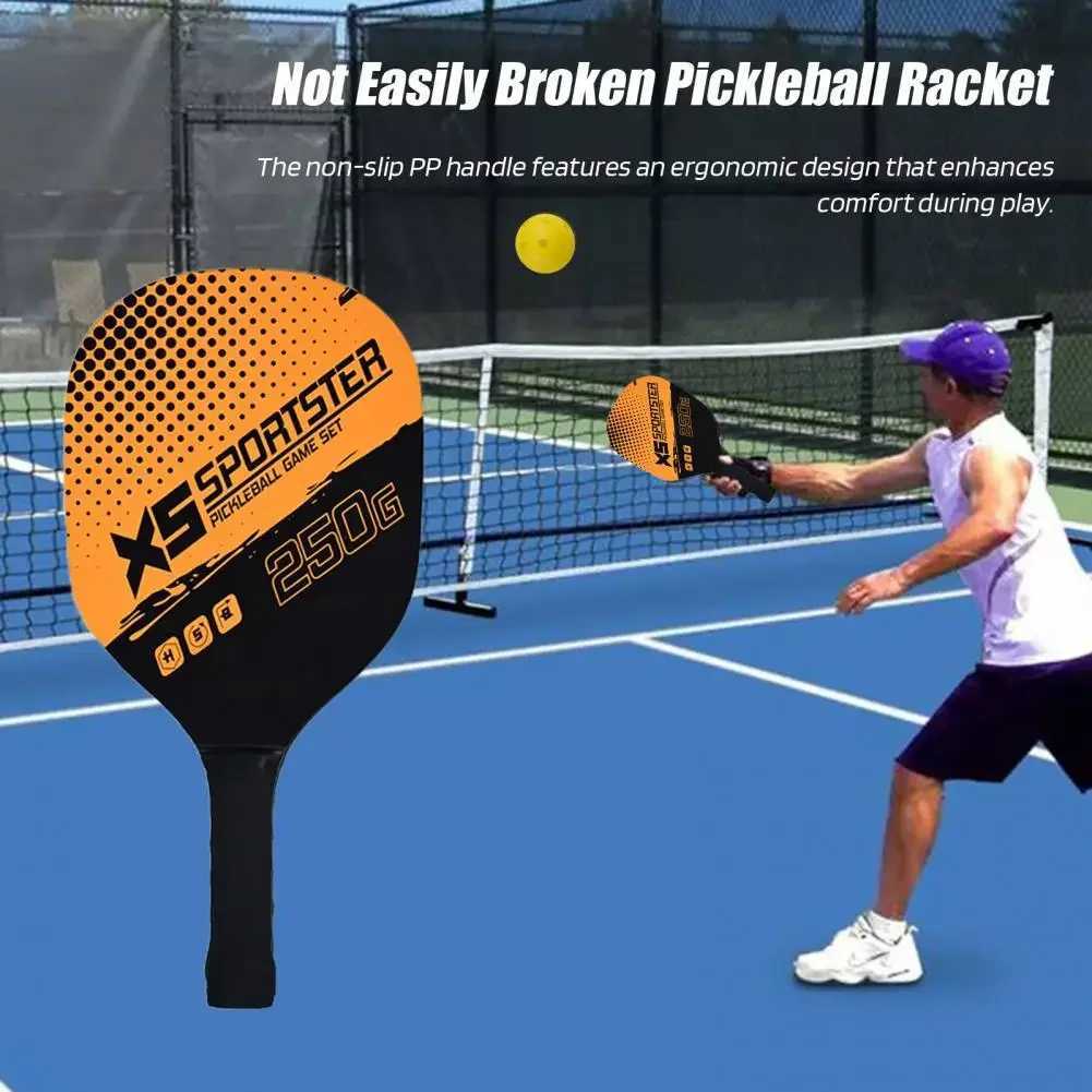 Pickleball Paddle Set With 2 Rackets 4 Balls Wooden Pickleball Paddle Racket Set With Ball Outdoor FOR Sports Combination J250926