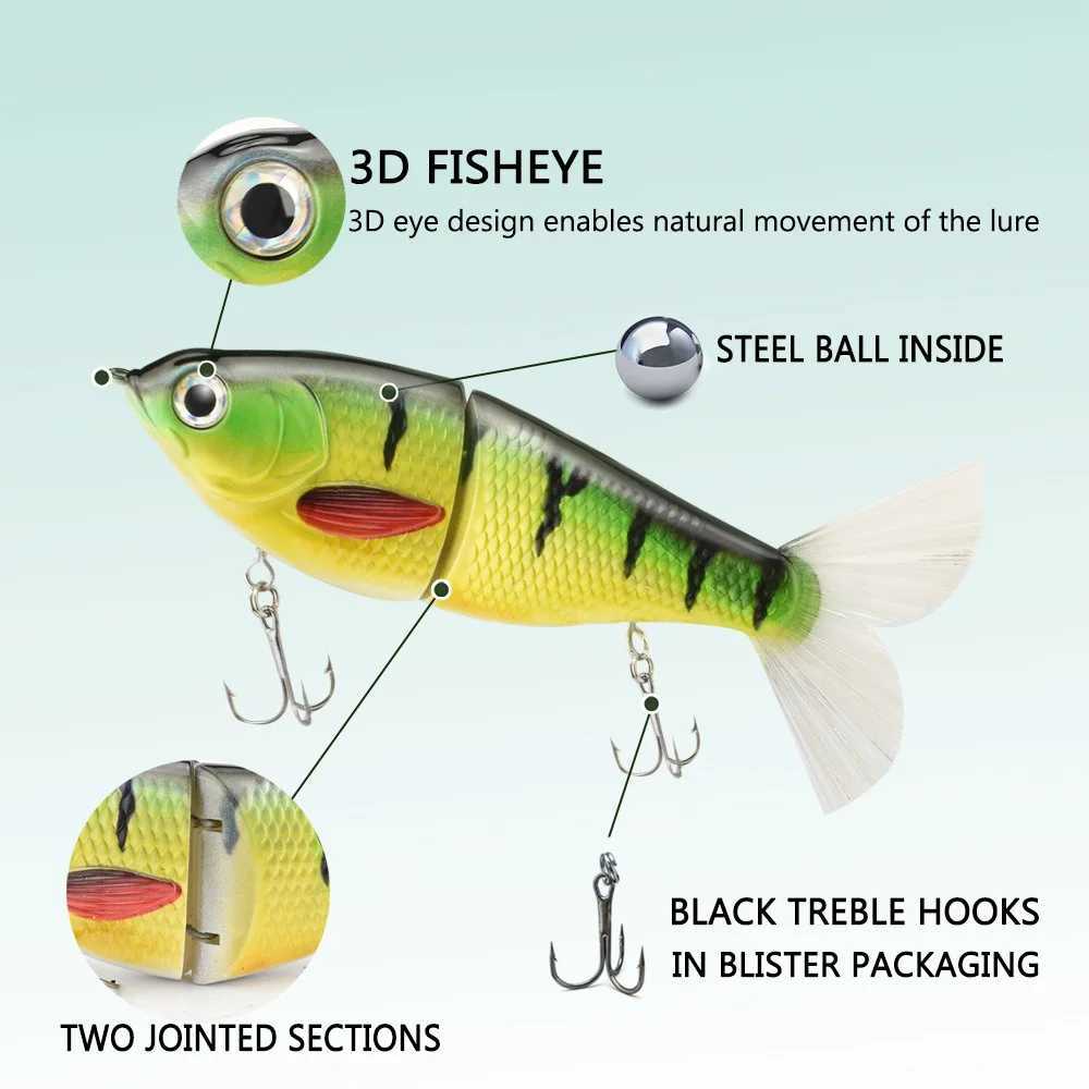 Sinking Swimbait 175mm 70g Multi Jointed Bait Glider Trolling Artificial Hard Bait Pike Lure Bass Fishing Tack W250926