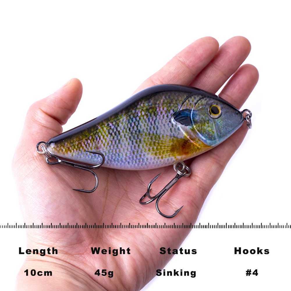AYWFISH 10CM 12CM 15CM Lipss Crankbait Sinking VIB Fishing Lure Hard Artificial Jerk Bait Pike Fishing Wobbrs Jerkbait W250926