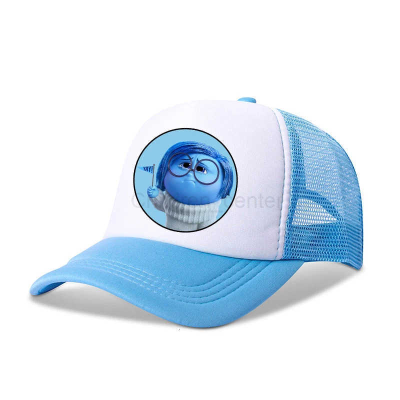 Disney Inside Out 2 Joy Sadness Girls Boys Child Baseball Caps Kids Hip Hop Mesh Hat Cartoon Anime Sunbonnet Shade Caps Gifts H250926