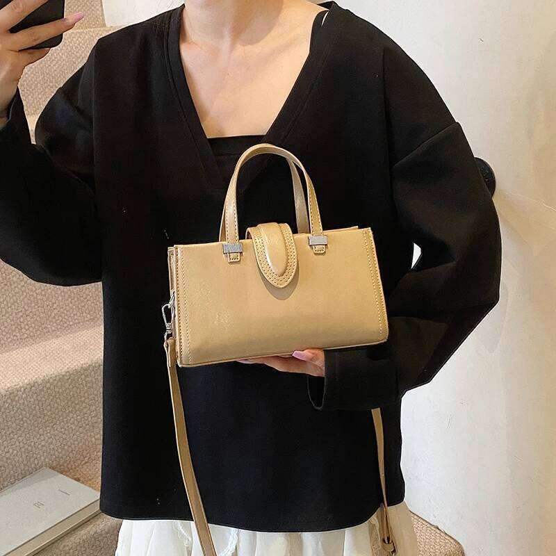 Leather Small Crossbody Bags Lady Shoulder Bag for Women New Trend Fashion Short Handle Handbags and Purses