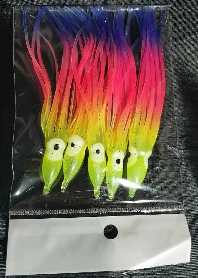 60pcs soft lure octopus lure squid jigssquid bait fishing skirt fishing lure W250926