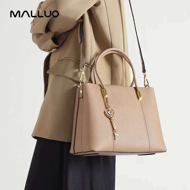 Ladies Split Cowhide Fashion Design Bag Women Retro Cow Leather Shoulder Bags Female Commute Casual Tote Handbag For Lady Suotong2509