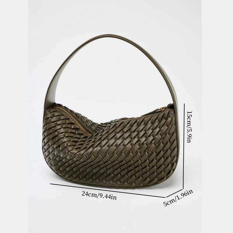 New Fashionable Handbag Purse For Women, Solid Color Shoulder Bags Designer Baguette