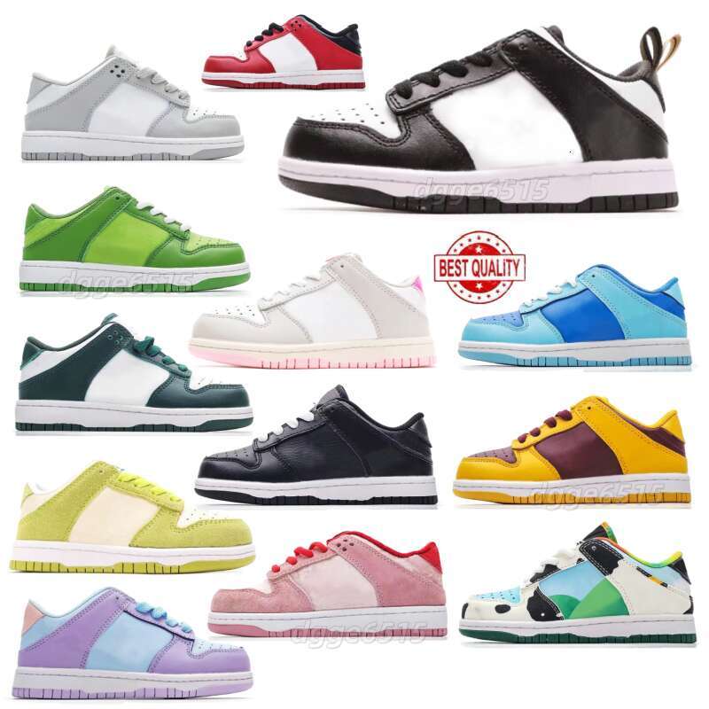 Black White Olive Green Coast ucky Cows Pink Kids Low Fashion Outdoor Trainers with box kids shoes Designer kids sneakers toddler Shoes Baby Boy Girl Children Shoe