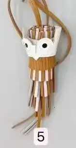 Luxurious 8 Colors Real Leather Lovely Owl Pendant Bag Charm Animal Hanging Decoration Ornament For Handbag Backpack Car Purse Key Chain2 D250926