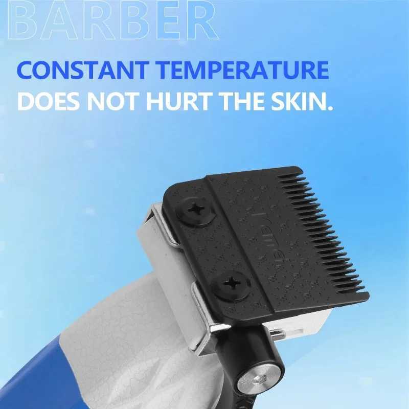 Kemei Professional Barber Hair Clipper with DLC Blade Cordless Electric Hair Trimmer Rechargeable Hair Cutting Machine 8800RPM R250926