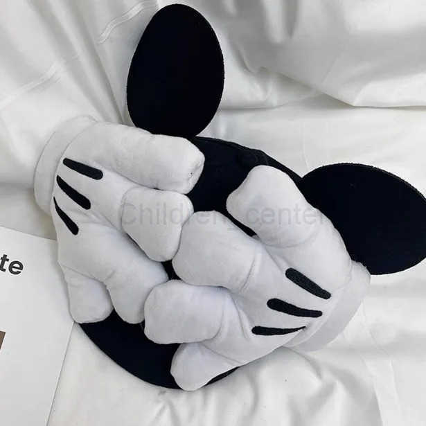 Disney big ears Minnie flat brim hiphop hat Mickey Mouse commemorative hat cute cartoon shape showing face small shot H250926