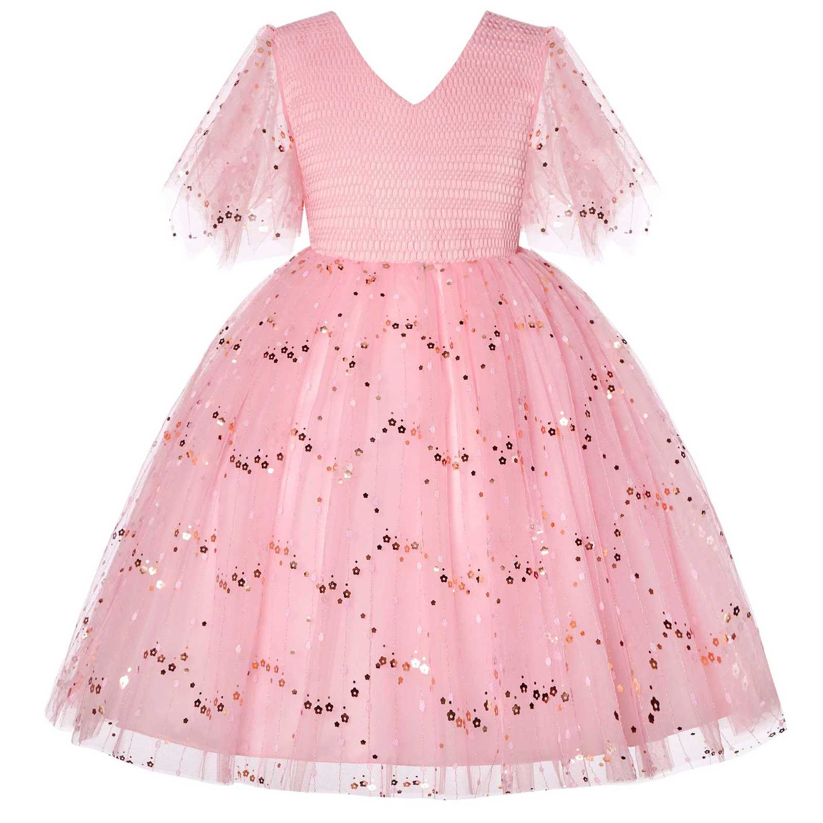 New Princess dress Large childrens long dress Girl piano performance dress Festival party dress Z250926