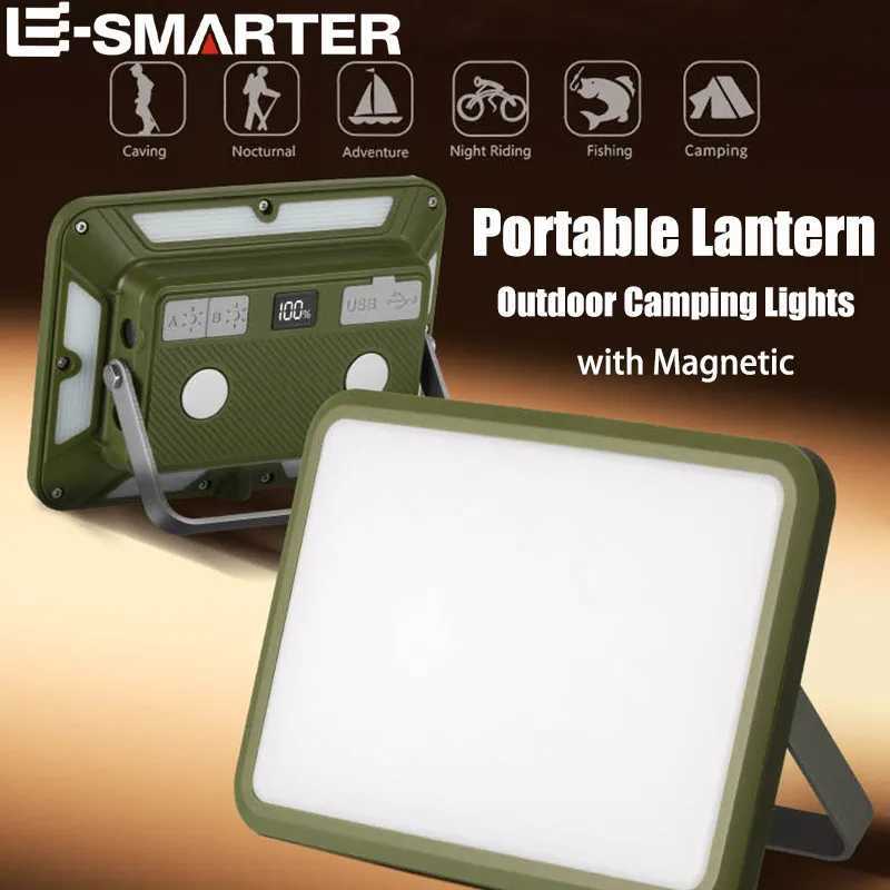 Rechargeable Magnetic Work Light Rechargeable Camping Lamp Super Bright Outdoor Emergency Torch Lights Builtin 4000mAh Battery C250925