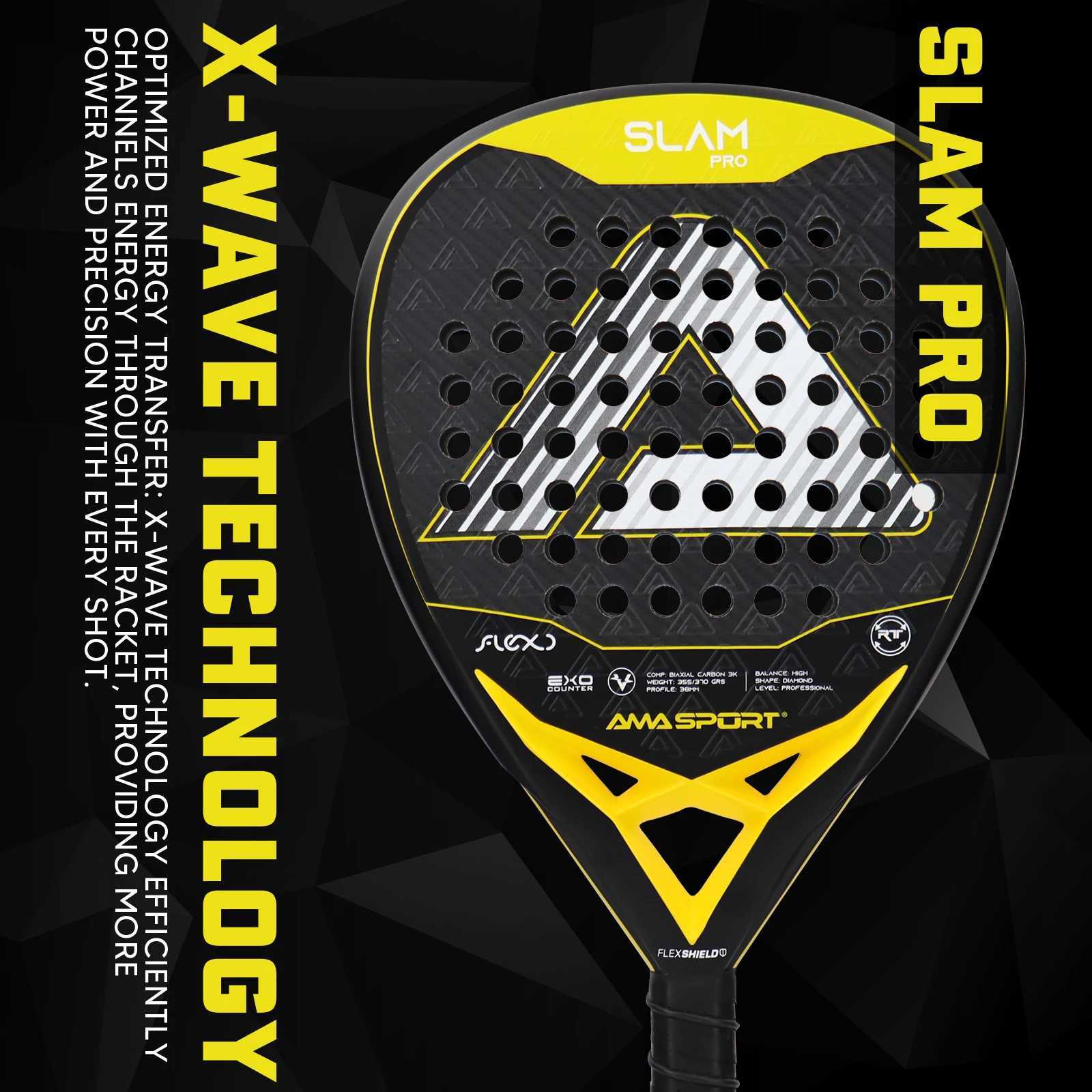 AMASPORT 3K12K18K Padel Tennis Racquets Lightweight Pop FC Paddle Racket With Soft Grip Color Suitable For Beginner J250926