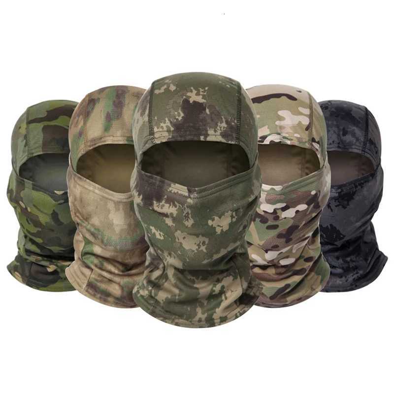 Camouflage Balaclava Hat Cycling Full Face Mask Outdoor Sports Hunting Hiking Ski Mask motorcycle Helmet Inner Z250926