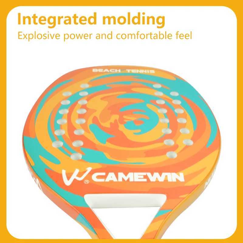 Beach Tennis Racket Carbon Fiber Beach Paddle with Ultra Grip Sand Grit Surface Hybrid Flexi Frame Lightweight Equipment J250926