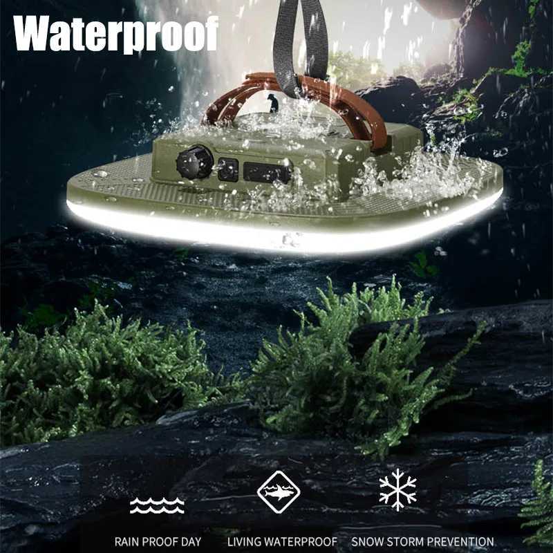 ESMARTER Rechargeable Camping Tent Strong Light with Magnet Portable LED Bulb Lamp Torch Work Maintenance Lighting with Hook C250925