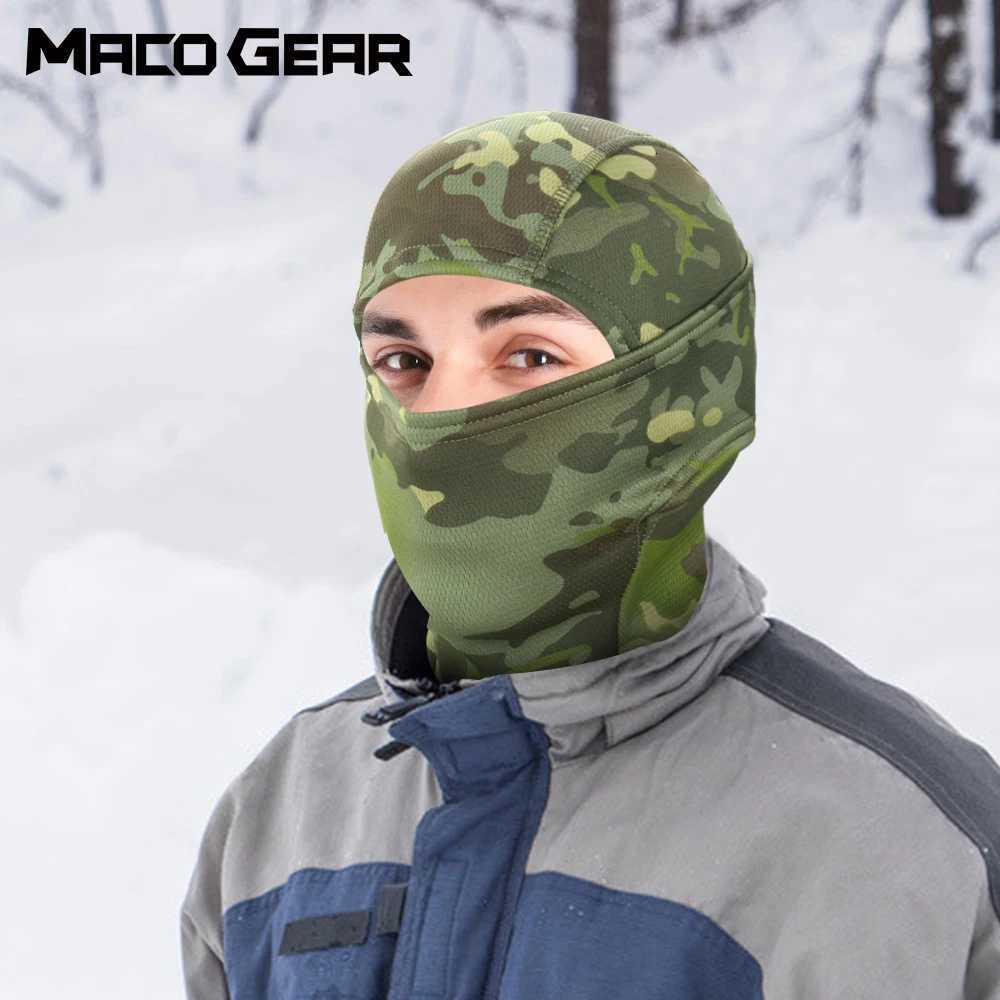 Winter Warmer Fleece Tactical Balaclava Full Face Mask Ski Paintball Running Hunting Hiking Cycling Sports Snowboard Scarf Men Z250926