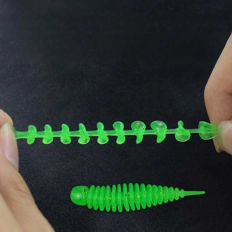 MUKUN 30PCS Soft Fishing Lure 30mm058g 42mm075g Mixed 6Colors Fishing Lure Set Shiner Silicone Bait Fihling Tack Pesca W250926